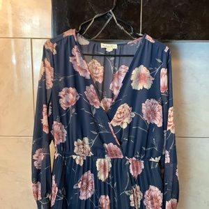 Indigo Float Pleaded Dress